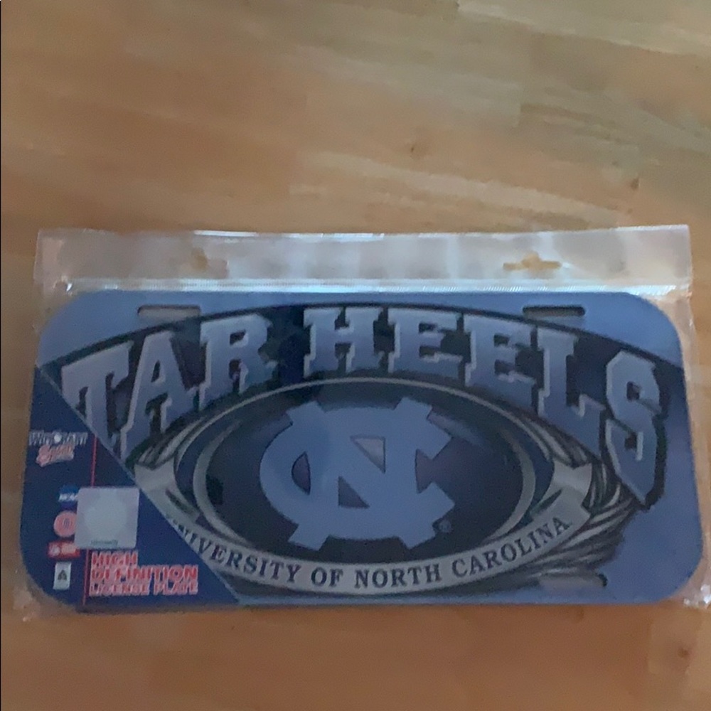 High Def UNC Tar Heels license plate